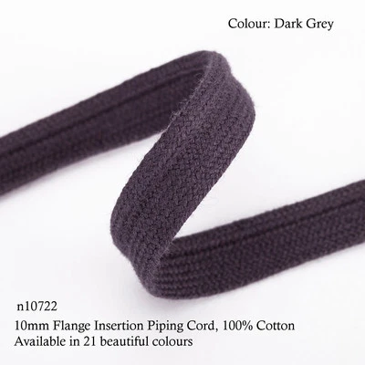 Cable de encuadernación de inserción de brida Neotrims de 10 mm, 100 % algodón suave, 21 colores Foto 1 de 3