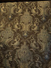 Damask Floral Traditional Brown Print Upholstery Fabric, 54" wide, sold by yard