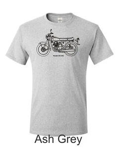 Honda CB 350 Line Drawing Printed on Men's Shirt.  FREE SHIPPING !!!  - Picture 1 of 9