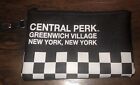 NWOT! Small Black & White Checkered CENTRAL PERK Friends Cosmetic Bag Zip Case