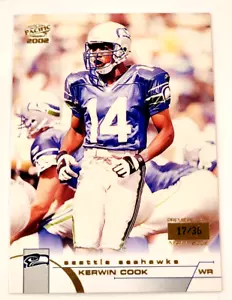 2002 Pacific KERWIN COOK Premiere Date Rookie Card RC #395 SEAHAWKS 17/36 - Picture 1 of 1