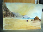 Original Signed  Mounted Watercolour Painting & Certificate A4 On The Beach