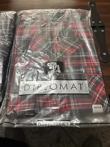 Vintage Men's Diplomat Pajama Set Size M Long Sleeve & Long Pants Never Opened - Picture 1 of 5