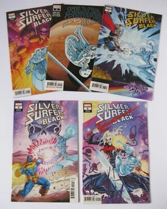 SILVER SURFER BLACK #1 - 5 FULL SET WITH RON LIM VARIANTS - Picture 1 of 5
