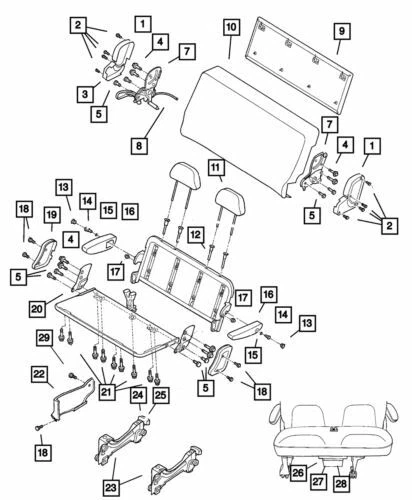 Genuine Mopar 2001-2003 Chrysler Town & Country Cup Holder Housing 5003185AA - Image 1 of 1