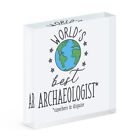 World's Best Archologe Acryl Foto Block Rahmen Scherz Favorit Archologie