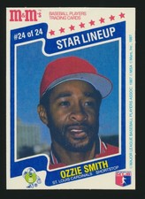 1987 M&M's Star Lineup Food Issue #24 Ozzie Smith St. Louis Cardinals HOF