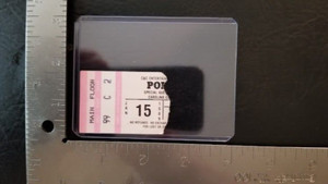 POISON / TESLA - VINTAGE JANUARY 15, 1989 COLUMBIA, SC CONCERT TICKET STUB