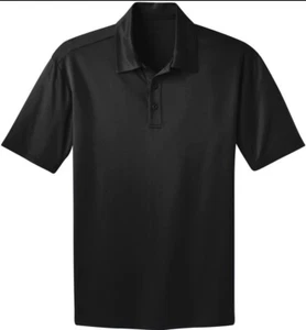 Port Authority Men's 2XL Silk Touch Performance Polo Shirt Black - Picture 1 of 4