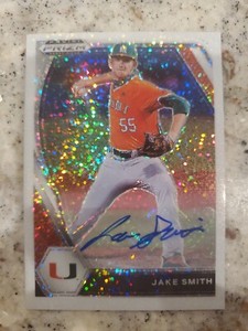 2021 Prizm Draft Picks - JAKE SMITH - RC AUTO WHITE SPARKLE ANGELS MIAMI #1/1 