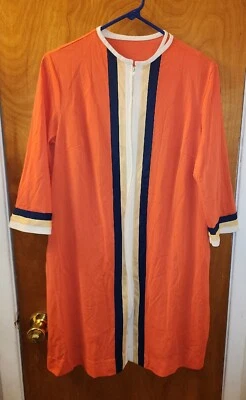 Conjunto de bata camisón de nailon Gossard Artemis vintage años 60 mod bloque de color pequeño  Foto 1 de 4