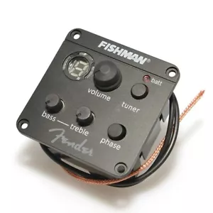 Fishman Fender Preamp ISYS Piezo Pickups Tuner 47 For Acoustic Guitar Pickup - Picture 1 of 5