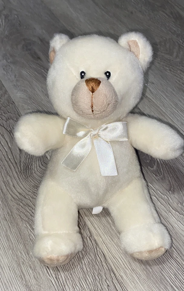 儿童首选 8 英寸填充奶油熊可爱玩具动物 2008 C20 婴儿玩具 — 第 1/4 张图片