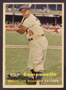 1957 Topps #210 Roy Campanella - Foto 1 di 2
