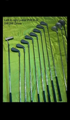 Golf Club Set Knight Ram Palm Springs Driver 3W 5W 9l-3l PW Putter RH - Image 1 of 4