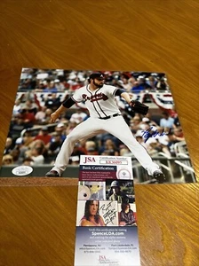 Bryse Wilson Atlanta Braves Rare Hand Signed 8x10 Photo JSA COA - Picture 1 of 5
