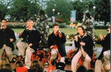 BSB Christmas Backstreet Boys Singing Winterland 2000 Postcard Size Photo
