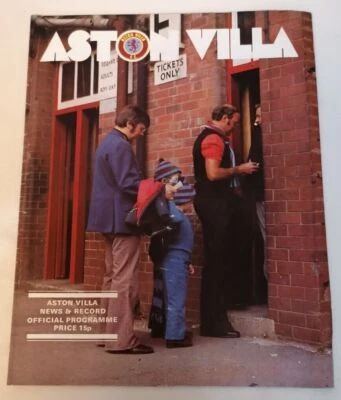 PROGRAMME - First Division Aston Villa Vs Derby County Weds 2nd March 1977 - Image 1 of 2