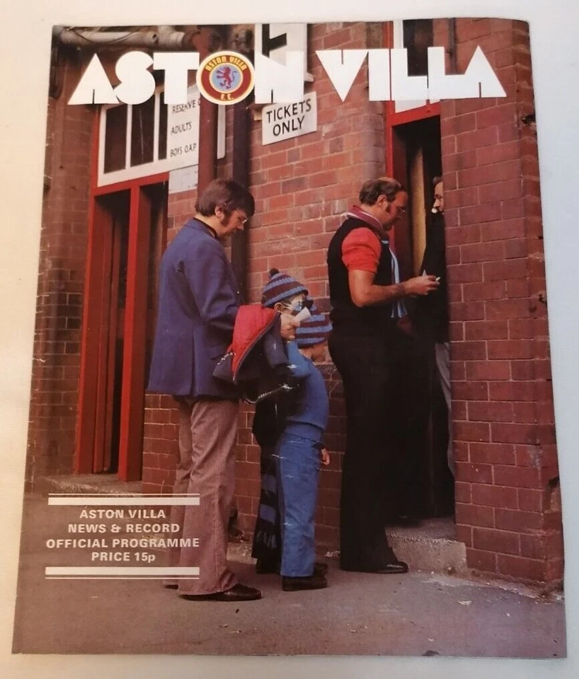 PROGRAMME - First Division Aston Villa Vs Derby County Weds 2nd March 1977 - Image 1 of 2