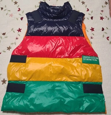 Chaleco acolchado United Colors of Benetton Boys talla L plumón de ganso Foto 1 de 4