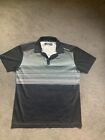 Benross Golf Polo Shirt - Medium - Black/Grey - Striped