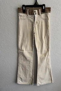 Vintage Rare Trendy Out Jeans Authentic Jeans Wear Girls Elastic Waist Flared 10 - Picture 1 of 21