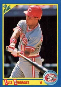 1990 Score # 499 Luis Quinones Cincinnati Reds - Picture 1 of 2