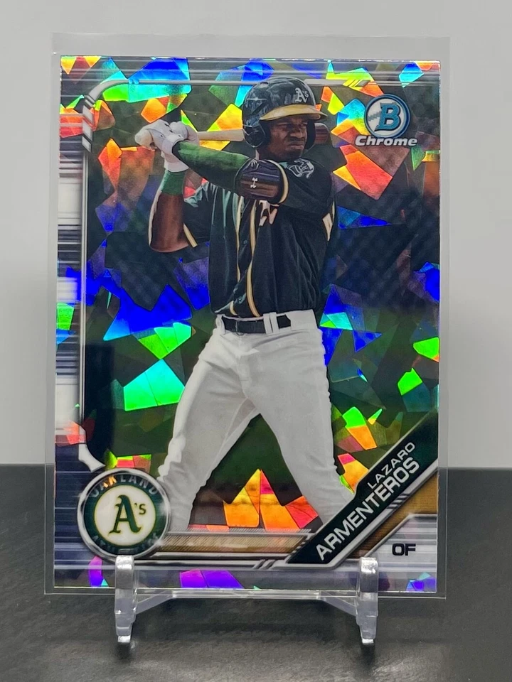 Lazaro Armenteros 2019 Bowman Chrome Sapphire #BDC-198 Oakland Athletics - Image 1 of 1