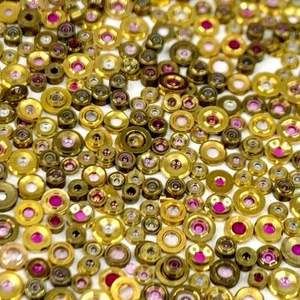 25 Uhr Juwel 1,3-2,4 mm Kappe Teil Uhrmacher Restposten Reparatur Einstellung Taschenarmband - Bild 1 von 12