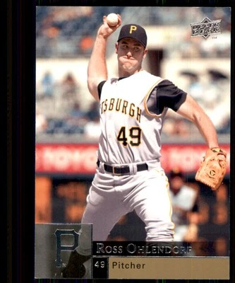 2009 Upper Deck Ross Ohlendorf Pittsburgh Pirates #826 - Image 1 of 2