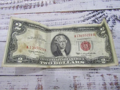 1963-A Series Red Note $2 Bill - Image 1 of 4