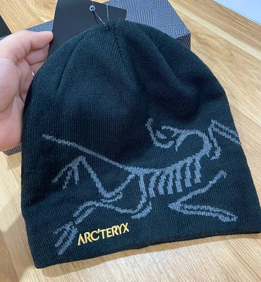 Arc'teryx Merino Wool Beanie Black Grey – Warm Unisex Winter Hat NWT - Image 1 of 4