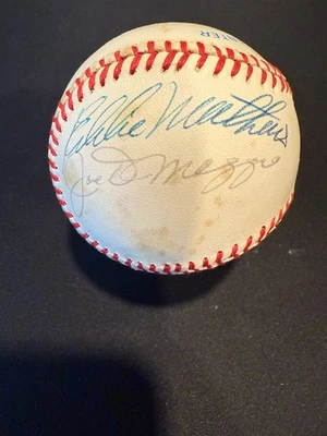 Joe DiMaggio and other HOF signed multi autographed baseball PSA Certified - Image 1 of 4