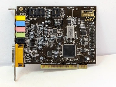 1999 Creative Labs CT4830 Sound Blaster Live! PCI Audio Sound Card Midi Port  - Image 1 of 3