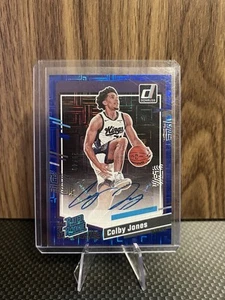 2023-24 Donruss Colby Jones Blue Laser Rated Rookie RC #280 Auto /49 Kings  - Picture 1 of 2