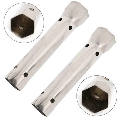 2pcs Faucet Wrench Bathroom Installations Rust-proof Silver Sink Strainer - Image 1 of 4