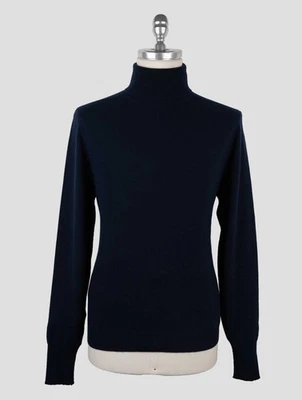 NUEVO DRUMOHR SUÉTER DE CACHEMIR AZUL OSCURO CUELLO ALTO EE. UU. 38 - UE 48 D81 Foto 1 de 4