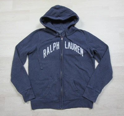 Polo Ralph Lauren Hoodie Women's (L) Full Zip Y2K Spellout Slim Fit Casual 00s - Image 1 of 4