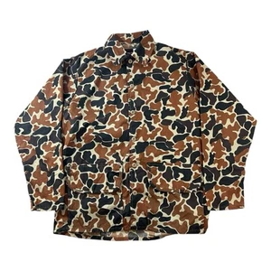 Vintage Camo Jacket Frogskin Camofladge made in USA hunter Military Mens XL Tall - Picture 1 of 4