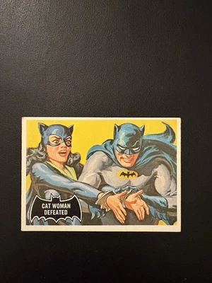 1966 OPC SET BREAK # 35 BLACK BAT CARD PRINTED IN CANADA EX! - Image 1 of 2