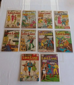 Lois Lane Superman's Girl Friend Lot Of 10 Comics #51-74 Silver Age DC 1964-1967 - Picture 1 of 9