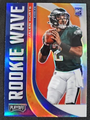 2020 Panini Playoff - Rookie Wave Jalen Hurts #RW-22 Silver Prizm (RC) - Image 1 of 2