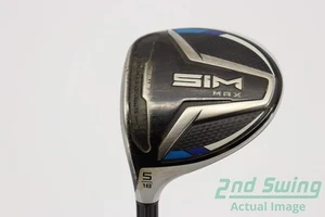 TaylorMade SIM MAX Fairway Wood 5 Wood 5W 18° Graphite Stiff Left 43.0in - Picture 1 of 8