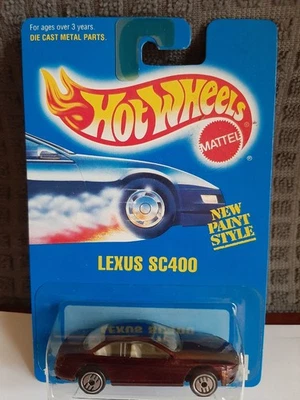 Hot Wheels Blue Card Series #264 1991 Lexus SC400 rojo con cromo Ultra Hots Foto 1 de 4