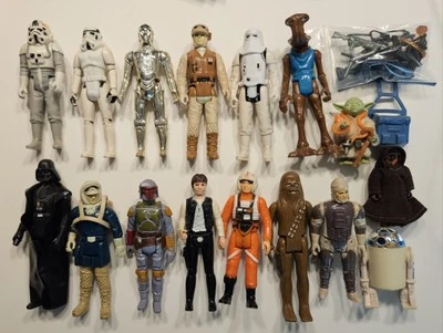 Lote De Figuras De Star Wars De Colección Años 70 Pistolas Yoda R2d2 Foto 1 de 4