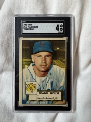 1952 Topps Frank House Yellow Tiger Rare Variation #146 SGC 4 VG-EX - Image 1 of 2