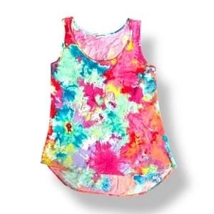 Vintage Y2K Jams World Sun Splash Tank Top XS Made In Hawaii Tie Dye Rayon - Bild 1 von 10