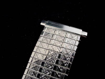 Correa de reloj extra ancha JB Champion Prest-o-Flex expansión de acero inoxidable 11/16 Foto 1 de 3