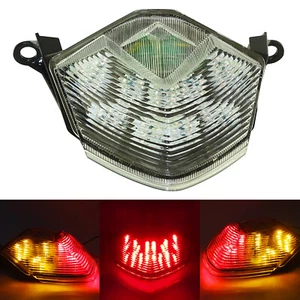 Clear Led Integrated Blinker Stop Taillight For KAWASAKI ZX-6R ZX-10R Z750 Z1000 - Picture 1 of 11
