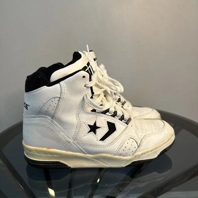 Vintage Converse Cons White Black Men’s Size 7.5 90’s Sneaker High Top RARE - Image 1 of 4